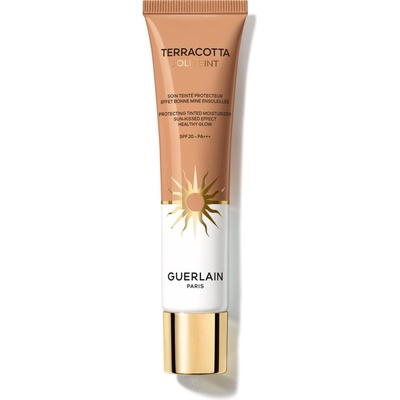 Guerlain Terracotta Joli Teint Protecting Tinted Moisturizer озаряващ фон дьо тен за естествен вид SPF 20 цвят 30 Sunwarm 30ml
