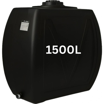 MAVIL Резервоар за питейна вода MAVIL, паралелепипеден Classic Narrow 1500 л (черен) (9-1500)