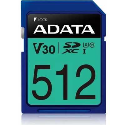 ADATA Premier Pro SDXC 512GB UHS-I/U3/V30 ASDX512GUI3V30S-R