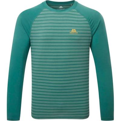 Mountain Equipment Мъжка блуза с дълъг ръкав Mountain Equipment Redline L/S Tee Longsleeve - Fern Stripe / Fern (216-3829-0512)