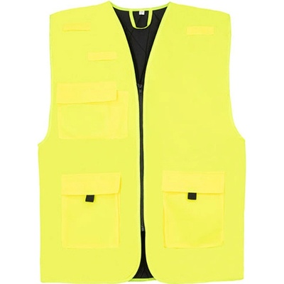Korntex Kiel Multifunkčná pracovná reflexná vesta KX166 Signal Yellow