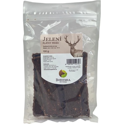 Bohemia Pet Food Jelenie plátky 100 g