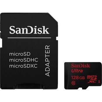 SanDisk microSDXC 128GB Ultra Android UHS-I + adapter SDSQUNC-128G-GN6MA