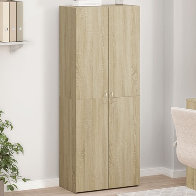 vidaXL Шкаф за документи, сонома дъб, 60x32x153 см, инженерно дърво (3276646)