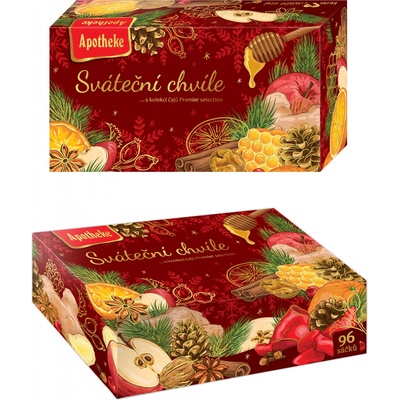 Apotheke dárková kolekce čajů SVÁTEČNÍ CHVÍLE 96 x 2 g