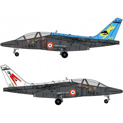 Herpa Alpha Jet E French Air Force ETO 01.008 Escadron de transition opérationnelle Saintonge Base aérienne 120 Cazaux 1:72