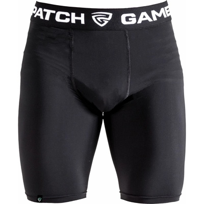 GAMEPATCH, COMPRESSION SHORTS čierna,biela
