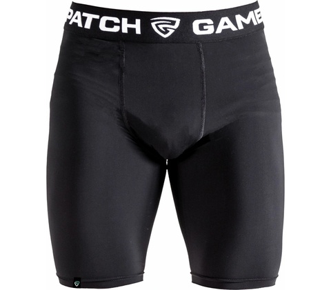 GAMEPATCH, COMPRESSION SHORTS čierna,biela