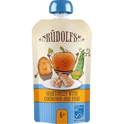 Rudolfs BIO kapsička zelenina kuskus ryba 110 g