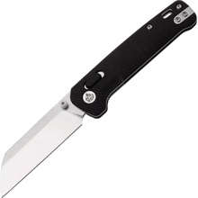 ! QSP Penguin Glyde 14C28N, 2 tone finish stonewash - satin,,Handle: Black FRN QS130GL-A1