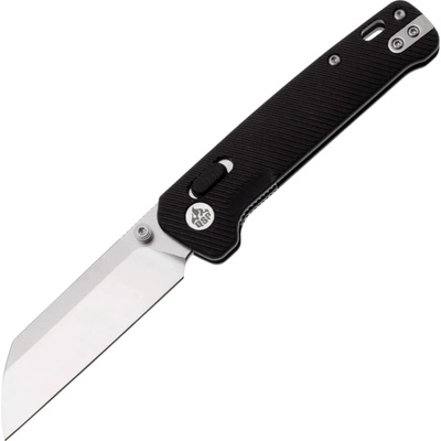 ! QSP Penguin Glyde 14C28N, 2 tone finish stonewash - satin,,Handle: Black FRN QS130GL-A1