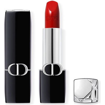 Dior Rouge Dior дълготрайно червило сменяема цвят 999 Satin 3.5 гр