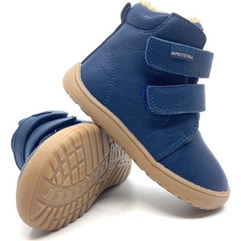 Protetika chlapecké zimní barefoot boty DARYK NAVY, PRO-tex modrá