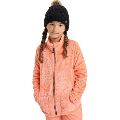 Roxy Igloo Zip Coral Chic Big Flower Emboss