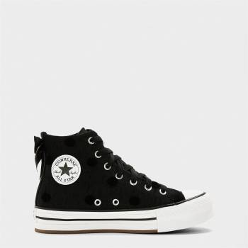 Converse Маратонки Converse Kids' Lift Bow Canvas High-Top Trainers - Black/White