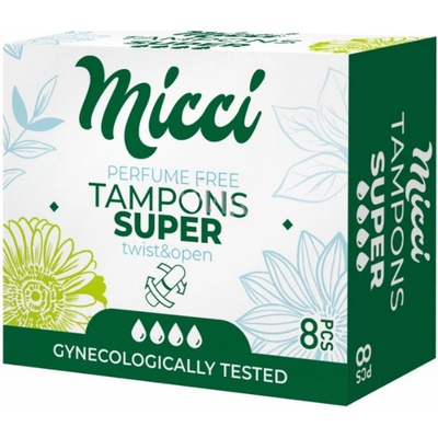 Micci menstruační tampony Super 8 ks