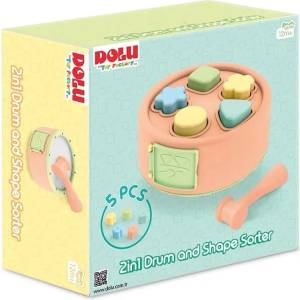 DOLU 2 в 1 - барабан сортер с 5 форми