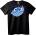 NOONEBRAND Тениска с Тъжно Синьо Лице - 2XL, Black