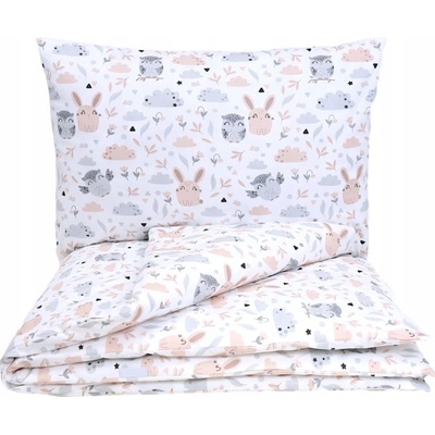 Elineli povlečení Zajíc a Sova hnědé 100 x 135 cm – Hledejceny.cz