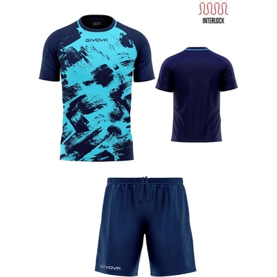 Givova Art futbalový set tyrkysová/ tmavomodrá