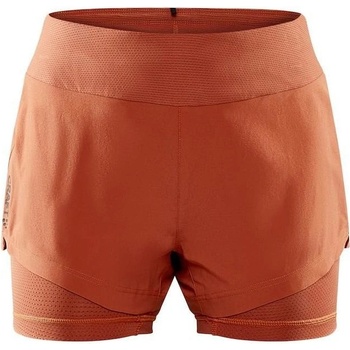 Craft W šortky ADV Essence 2v1 oranžová