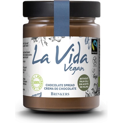 La Vida Vegan Čokoládovo lieskovooriešková nátierka BIO 270 g