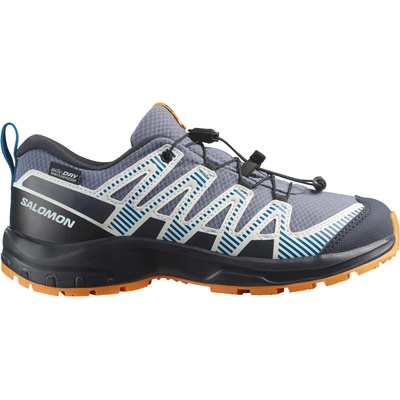 Salomon Детски мултиспорт обувки Salomon Kid's XA Pro V8 Waterproof Multisport shoes - Grisaille / Dark Blue / Turmeric - размер 31 (EU) (702-4207-0614)