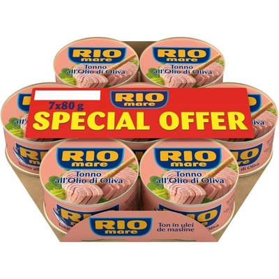 Rio Mare Tuňák v olivovém oleji 7 x 80 g