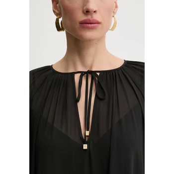 Michael Kors Рокля MICHAEL Michael Kors в черно дълга разкроена MR582U57R3 (MR582U57R3)