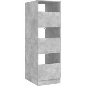 vidaXL Мивка за пране Бетонно 50 x 68 x 162 см Инженерна дървесина (3422795)