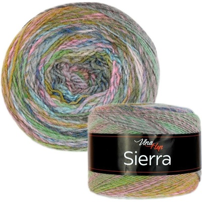 Vlna - Hep příze Sierra 7208 růžová, oranžová, zelená, tyrkysová