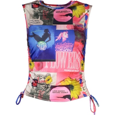 Desigual Дамски топ Desigual, Цвят Синьо (23SWTKBK_BLU_9019)