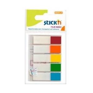 STICK'N Self-adhesive index inserts mix 5 col. neon