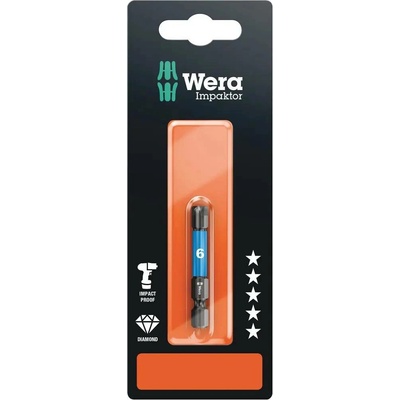 Wera 840/4 IMP DC Impaktor Bity SB 6 x 50 mm 073946