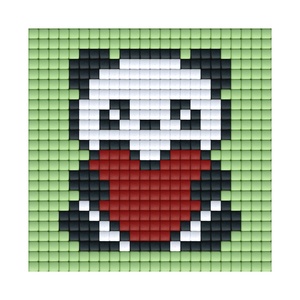 Bright Toys Мозайка с пиксели Bright Toys, 24x24 пиксела - Влюбена панда (BT24015)