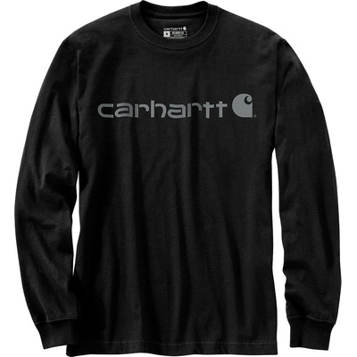 Carhartt WIP Мъжка блуза с дълъг ръкав Carhartt Core Logo L/S Longsleeve - Black / Gray - размер XXL (016-7683-0615)