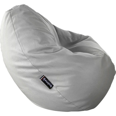 BULMEG Пуф bulmeg pt2ppgy, Голям барбарон тип круша с водоустойчив перящ се калъф, Пълнеж от полистиролни перли, 320л, Сив (pt2ppgy)