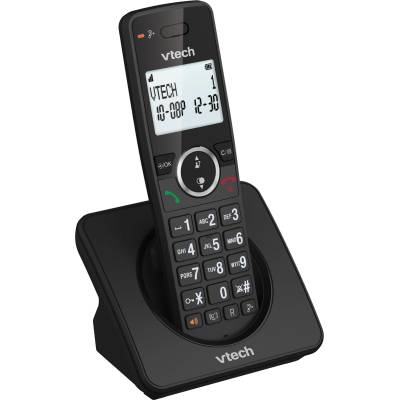 VTech ES2000 DECT Cordless Telephone with Call Blocking, Volume Control, Caller ID/Call Waiting, 18 Hour Talk Time, Speed Dial, Backlit Display and Keypad, ECO Mode, Black