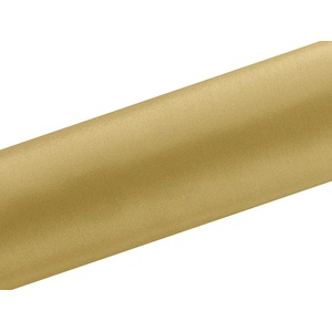 PartyDeco Златиста сатенена органза 16 см x 9 м