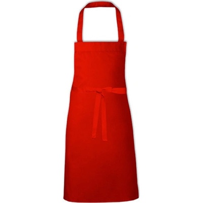 Link Kitchen Wear Klasická grilovací zástěra X1008 Red Pantone 200 80x70cm