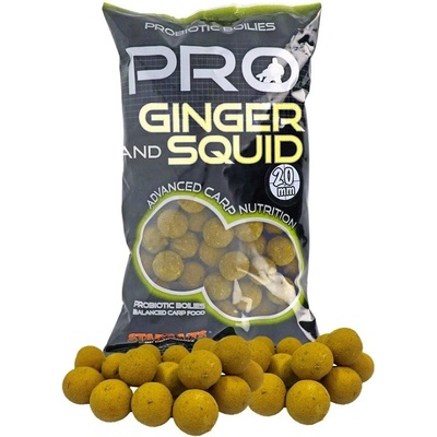 Starbaits Pro Ginger Squid - Boilie potápivé 1kg 20mm