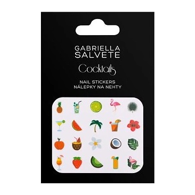 Gabriella Salvete Cocktails Nail Stickers 3d nálepky na nehty 1 balení pre ženy