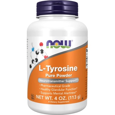 NOW NOW L-Tyrosine Powder, 113 g