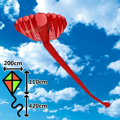 D&P 3D Drak Slon Červený