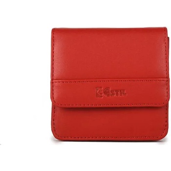 Image 1 of Дамски портфейл естествена кожа 555 червен