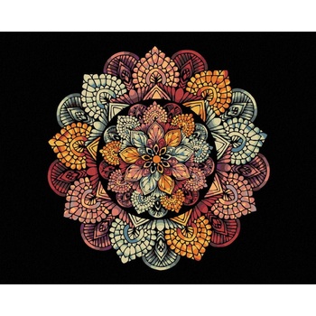 Zuty Maľovanie podľa čísel MANDALA IX