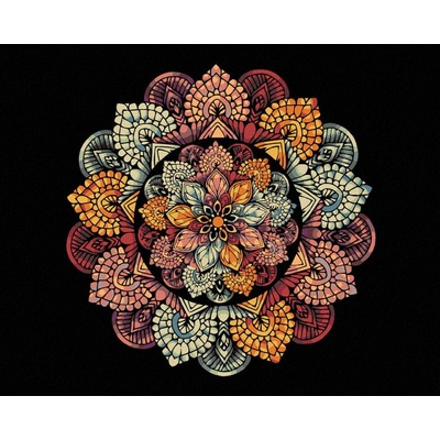 Zuty Maľovanie podľa čísel MANDALA IX