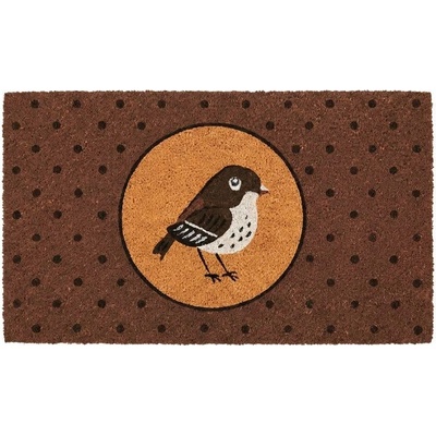 Clayre & Eef Bird s ptáčkem Hnědá 75 x 45 cm