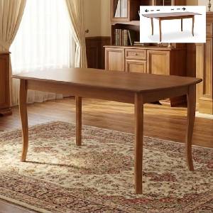 TopMebel Маса Belfast TopMebel от масивно дърво, разтегателна в орехов цвят 150/200x89x78cm