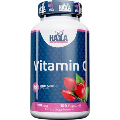 Haya Labs Vitamin C with Rose Hips 500 mg [100 капсули]